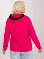 Hurt Fuksjowa bluza plus size basic z kieszenią