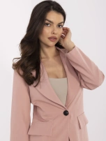 Hurt Brudnoróżowa marynarka z zapięciem na guzik