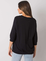Czarna bluza z napisem Jolanda RUE PARIS