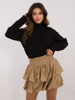 Hurt Camelowa spódnica z elastycznym marszczeniem