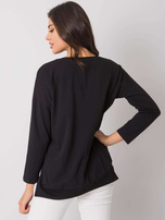Schwarze Damen Baumwollbluse Dover RUE PARIS.