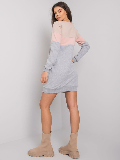 Beżowo-różowa sukienka Feliciana RUE PARIS