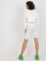 Hurt Ecru komplet casualowy z krótką bluzą i kolarkami