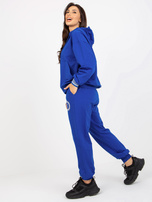 Hurt Ciemnoniebieski luźny komplet dresowy ze spodniami