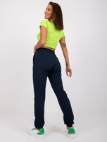 Granatowe spodnie Faster