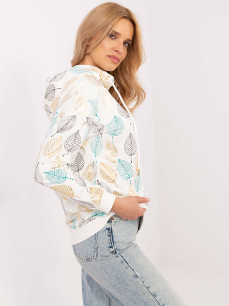 Hurt Ecru damska bluza z błyszczącym nadrukiem