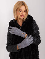 Hurt Ciemnoszare rękawiczki z funkcją dotykową 