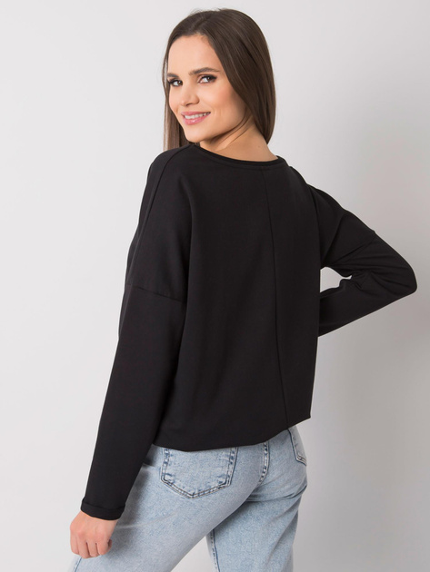 Czarna bluzka z dżetami Adele RUE PARIS