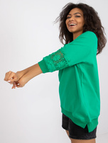 Zielona bluzka na co dzień Torino RUE PARIS