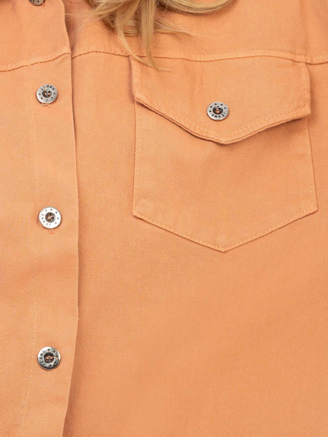 Ceglasta jeansowa kurtka oversize RUE PARIS