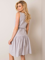 White and grey Samba dress