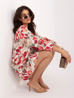 Czerwona damska kurtka typu balloon