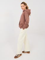 Ecru dresowe spodnie typu bojówki NATURAL SIDE 