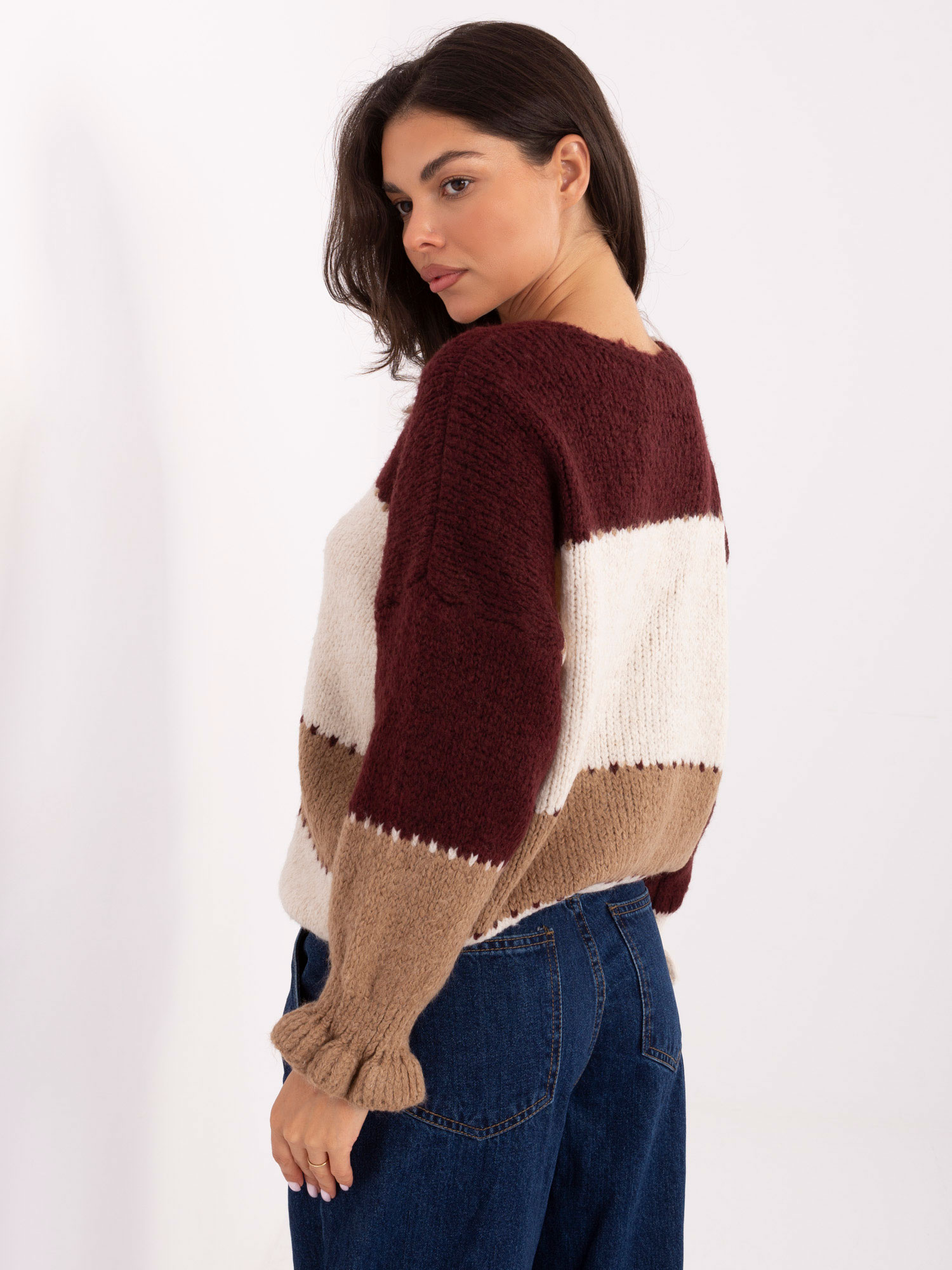 Sweter bordowy