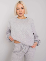 Grey two-piece quilted set Palermo