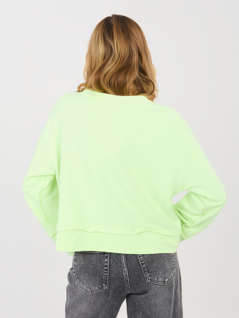 Jasnozielona krótka bluza bez kaptura