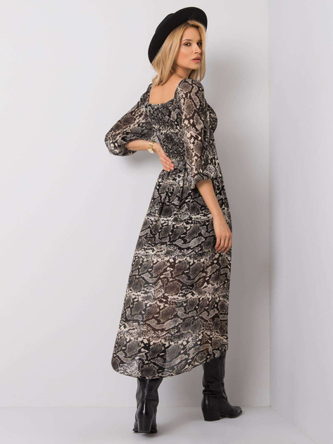 Czarno-beżowa sukienka Ines OCH BELLA