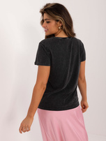 Hurt Dunkelgraues Damen T-Shirt aus Baumwolle SUBLEVEL.