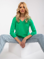 Grüne Basic-Bluse von Oliwia.