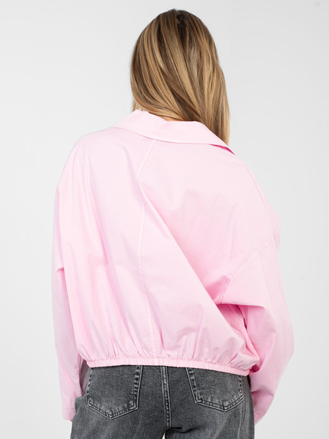 Jasnoróżowa koszula oversize z bawełny RUE PARIS