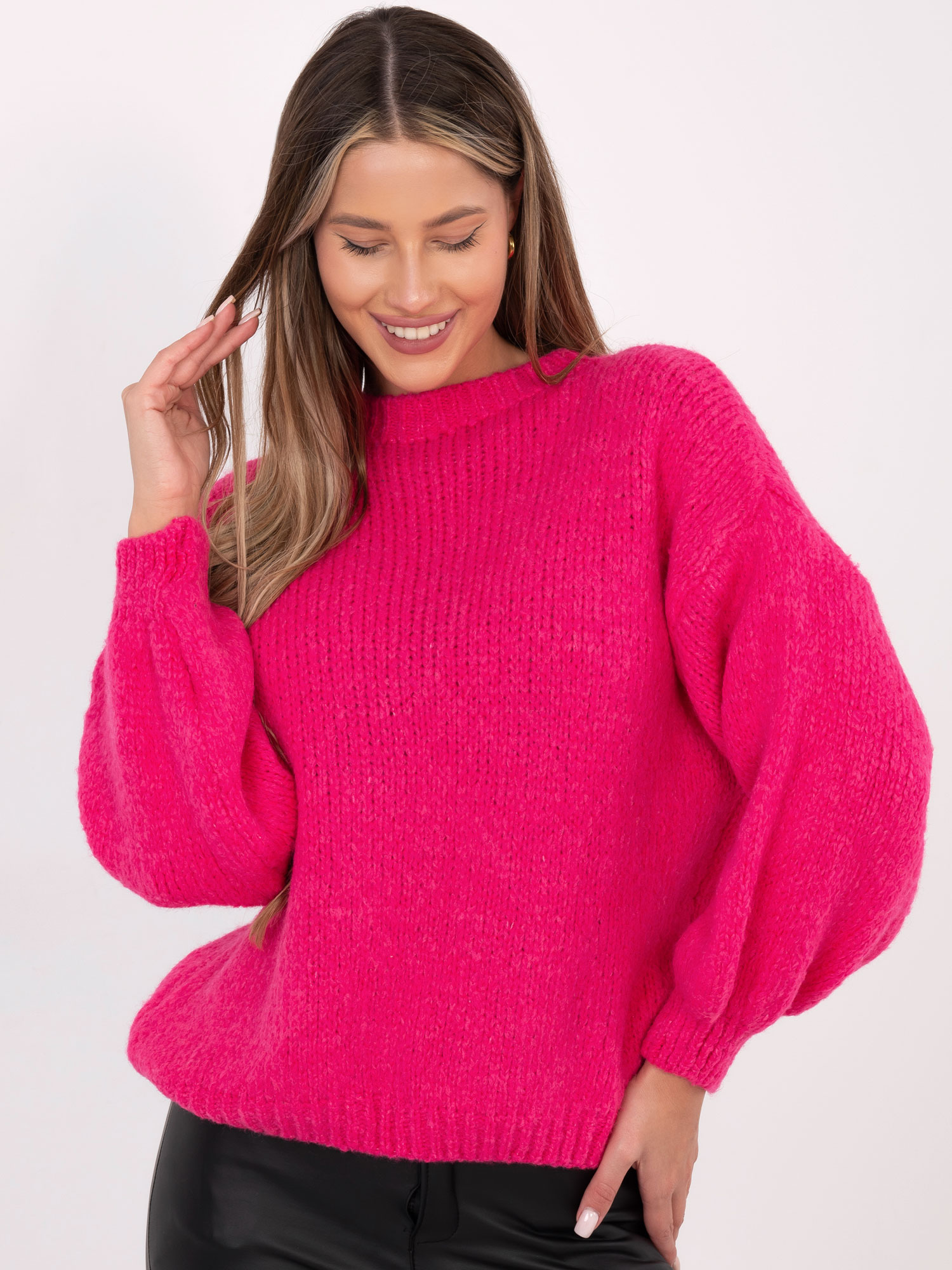 Sweter fuksjowy