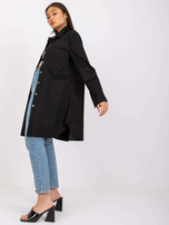 Czarna długa koszula damska Noelle