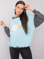 Niebieska bluza bez kaptura Ramla