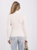 Ecru damski sweter golf slim fit
