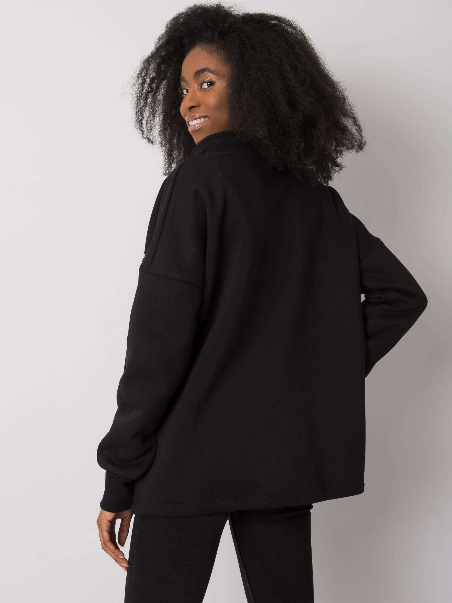 Black sweatshirt without a hood Jasmine RUE PARIS.