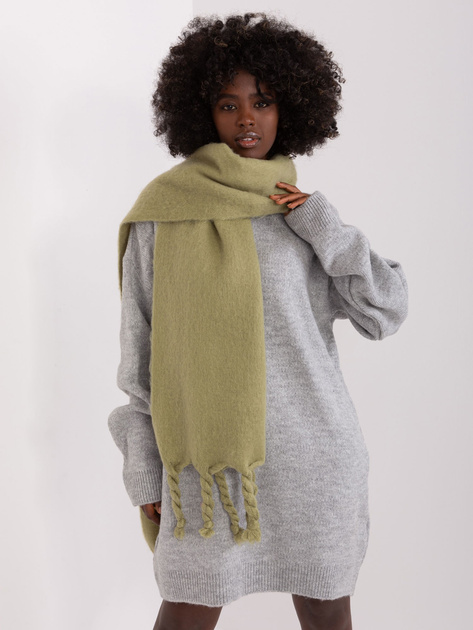 Hurtownia online Pistacjowy długi szal zimowy