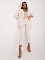 Hurt Jasnobeżowa damska marynarka bez zapięcia OCH BELLA