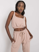 Ciemnobeżowy komplet dresowy Irini