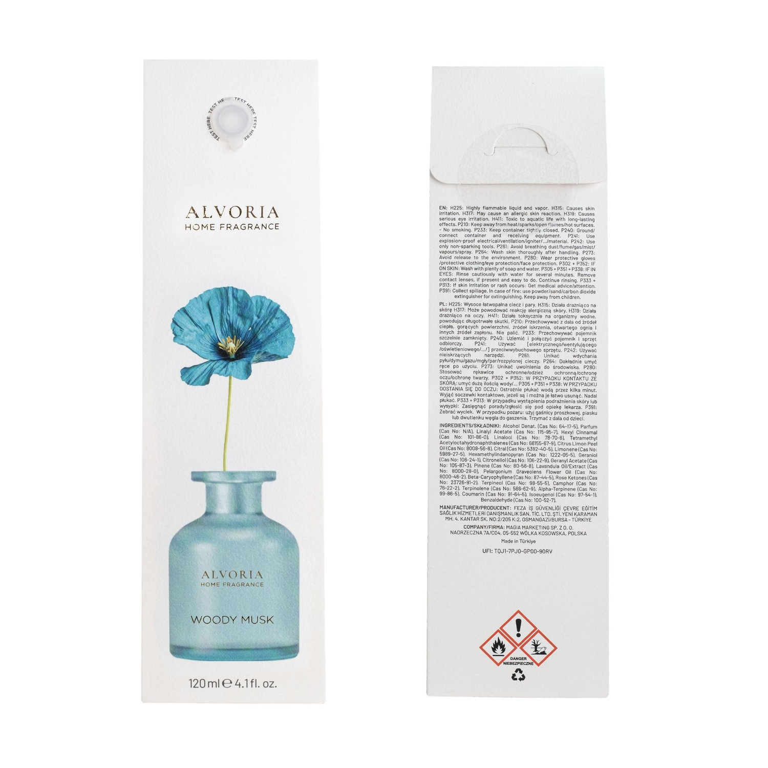 Woody Musk - Domácí vůně Alvoria 120 ml
