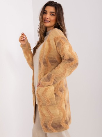 Wholesale Beige knitted cardigan