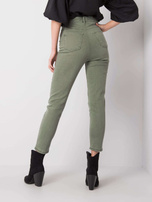 Khaki high waist jeans Idris RUE PARIS