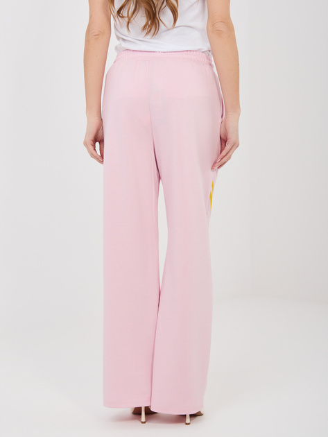 Pastelowe różowe dresowe spodnie z wiązaniem RUE PARIS