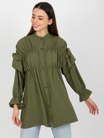 Hurt Khaki boho koszula z marzeniem i falbanami OCH BELLA