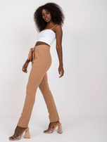 Camel cotton sweatpants Santos RUE PARIS.