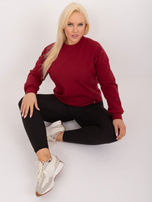 Bordowa bluza plus size Florentia