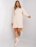 Beżowa koszula z kieszeniami Iliyana