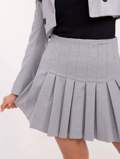Hurt Szara plisowana spódnica w tenisowym stylu