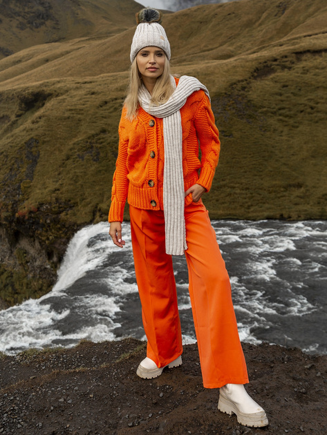 Beżowy komplet zimowy z czapką i szalikiem Rubby RUE PARIS