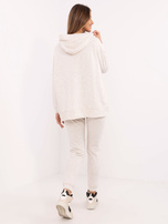 Hurt Jasnobeżowy melanżowy komplet basic z bawełną 