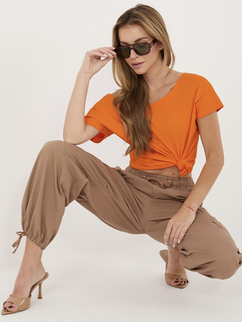 Pomarańczowy t-shirt Fire