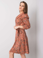 Jasnobrązowa sukienka Eloise