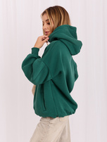 Dunkelgrüne Sweatshirt mit Taschen Lille RUE PARIS.