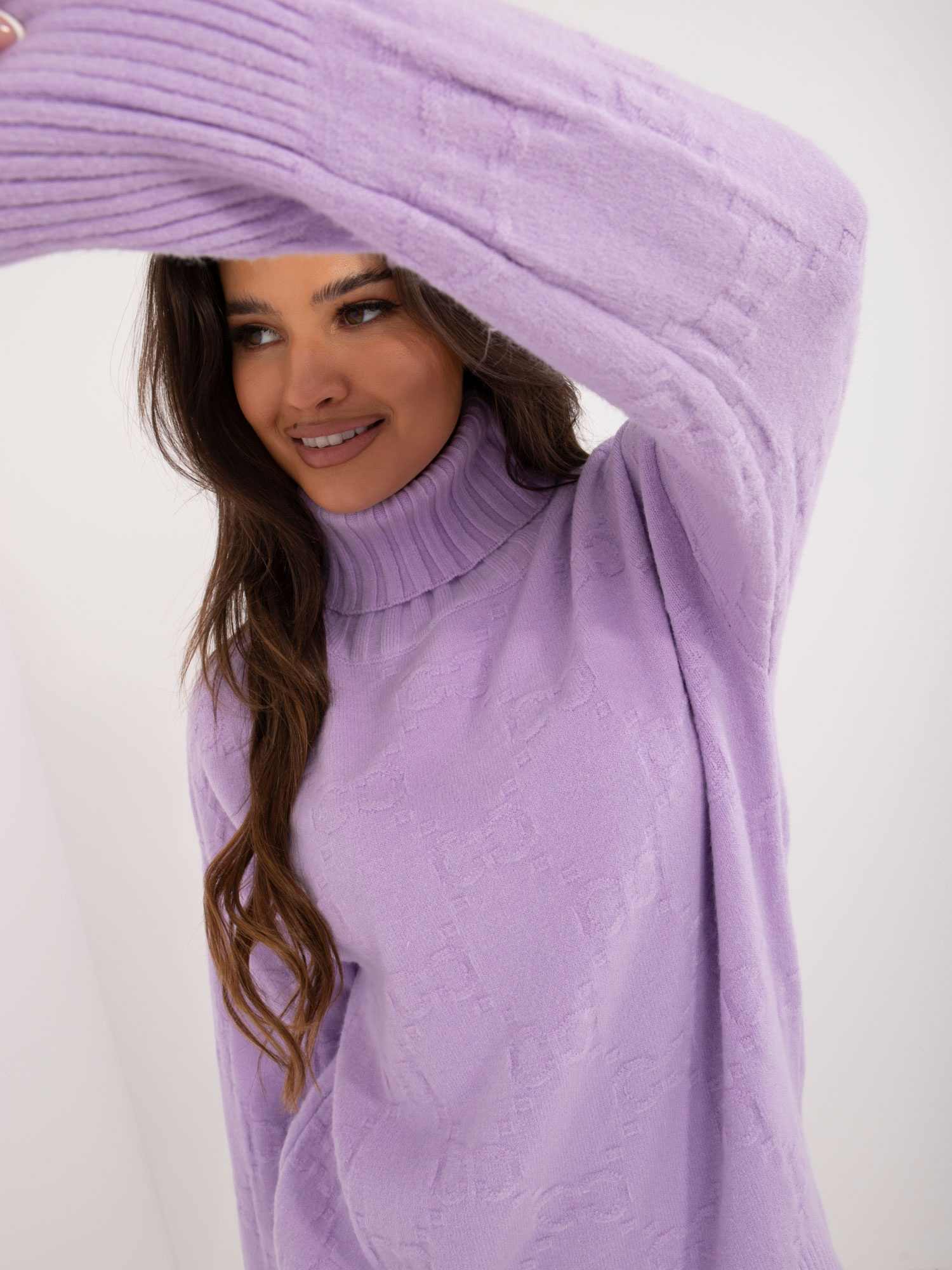 Sweter jasny fioletowy