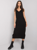 Black two-piece knitted set Imane RUE PARIS