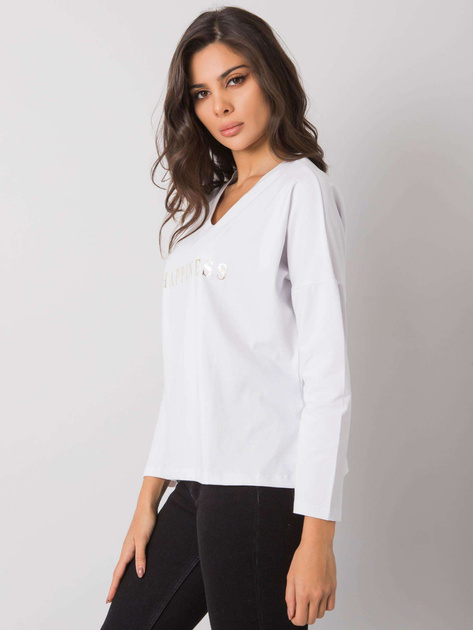 Biała bluzka z napisem Georgetown RUE PARIS