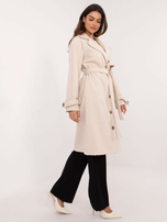 Hurt hellbeige Trenchcoat mit Taschen OCH BELLA.